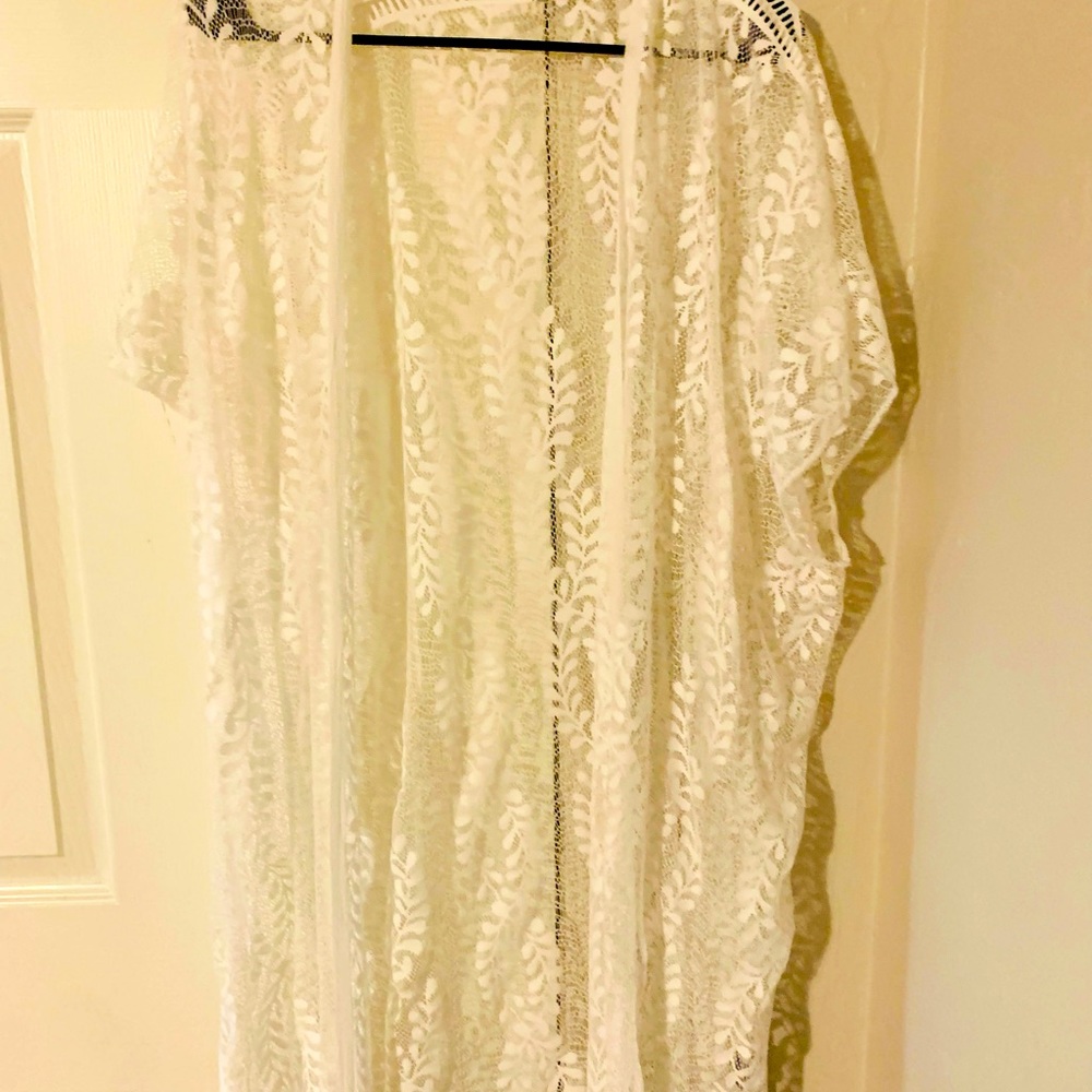 See through lace jacket